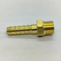 8 Mmx1-4 Inch Bsp Brass Male Hose Nozzle - Color: Golden
