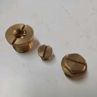 Brass Stopping Plug - Color: Golden