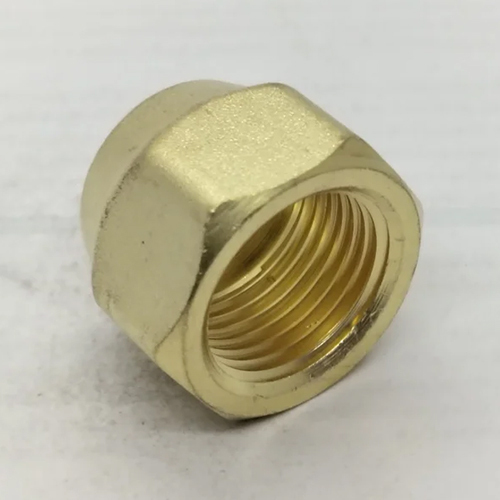 Brass Flare Nut - High-quality Brass Material, 1/8" To 7/8" Sizes, Golden Color, Hexagon Head Code, Polished Finish, Ideal For Industrial Use