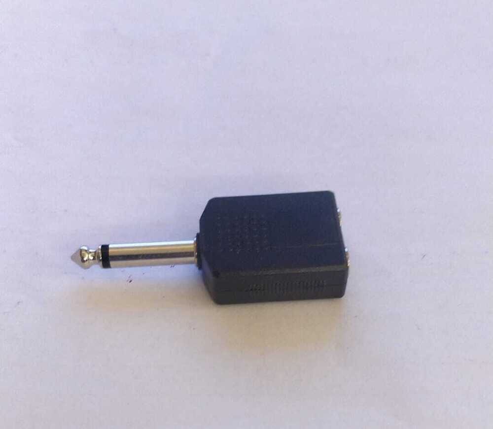 6.35 MM PLUG TO 2 6.35 MM JACK