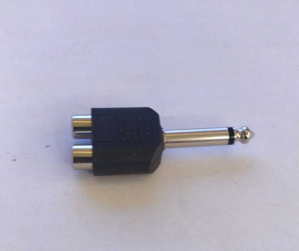 6.35 MM PLUG - 2 RCA JACK