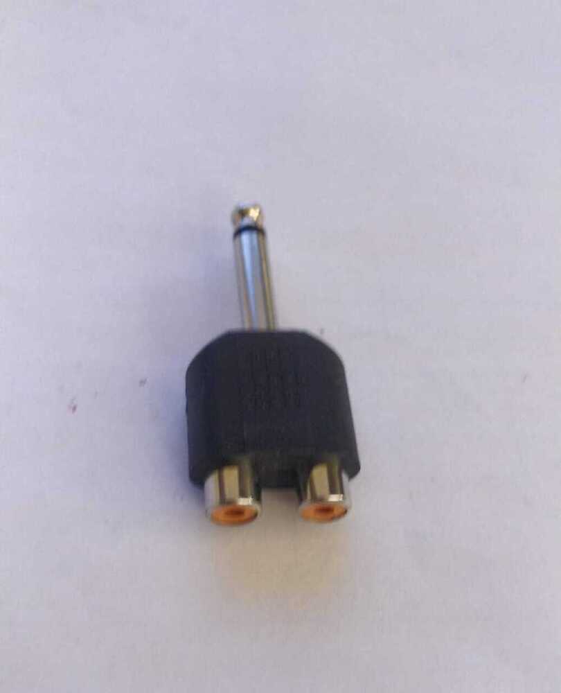 6.35 MM PLUG - 2 RCA JACK