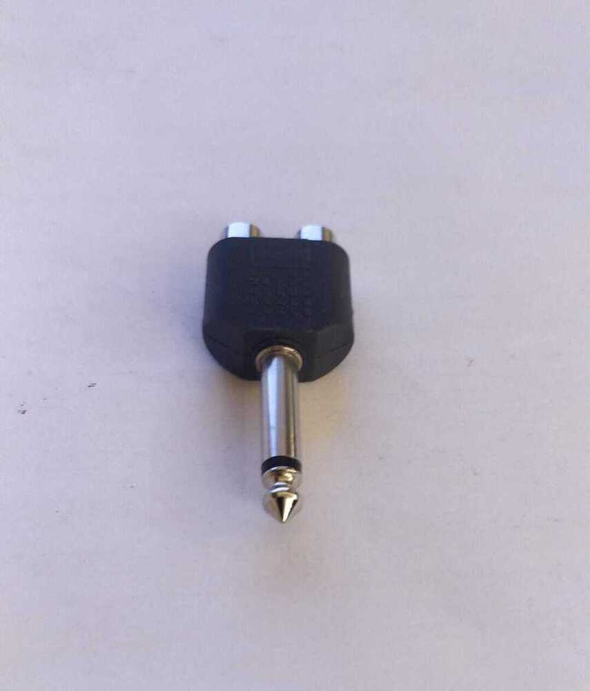 6.35 MM PLUG - 2 RCA JACK