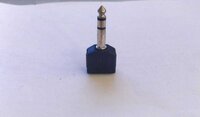 6.35MM STEREO PLUG TO 2 3.5MM JACK