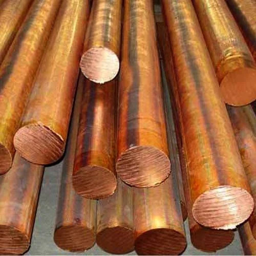 Phosphor Bronze Rods - >4 Inch Diameter, Polished Golden Finish , Round Single Piece 6 Meters Long For Springs, Fasteners, And Bolts