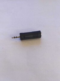 3.5 MM STEREO TO PLUG TO 6.35 MM JACK