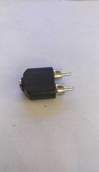 3.5mm Audio Stereo Jack Female To 2 RCA Male