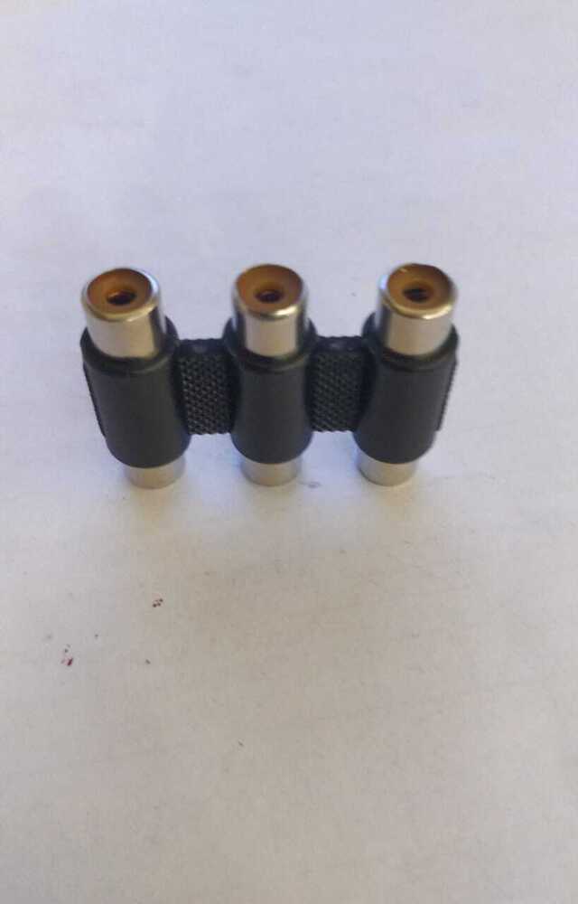 3 Rca Jointer Yellow - Female Plastic Connector | Prevents Ground Loops, Isolates Components, Reduces Noise, Compatible With Various Audio Standards