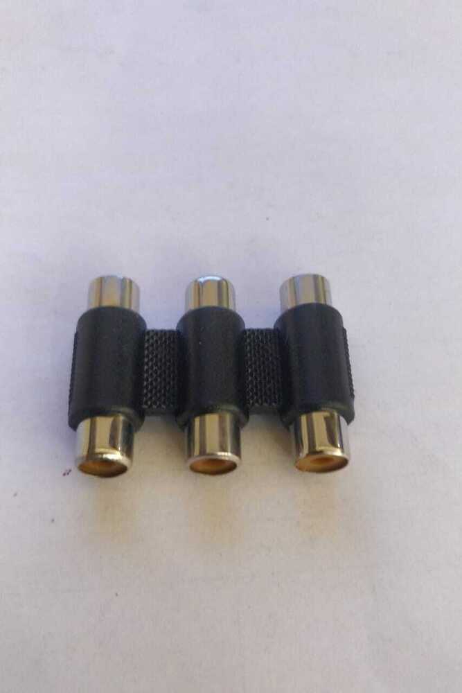 3 Rca Jointer Yellow - Female Plastic Connector | Prevents Ground Loops, Isolates Components, Reduces Noise, Compatible With Various Audio Standards