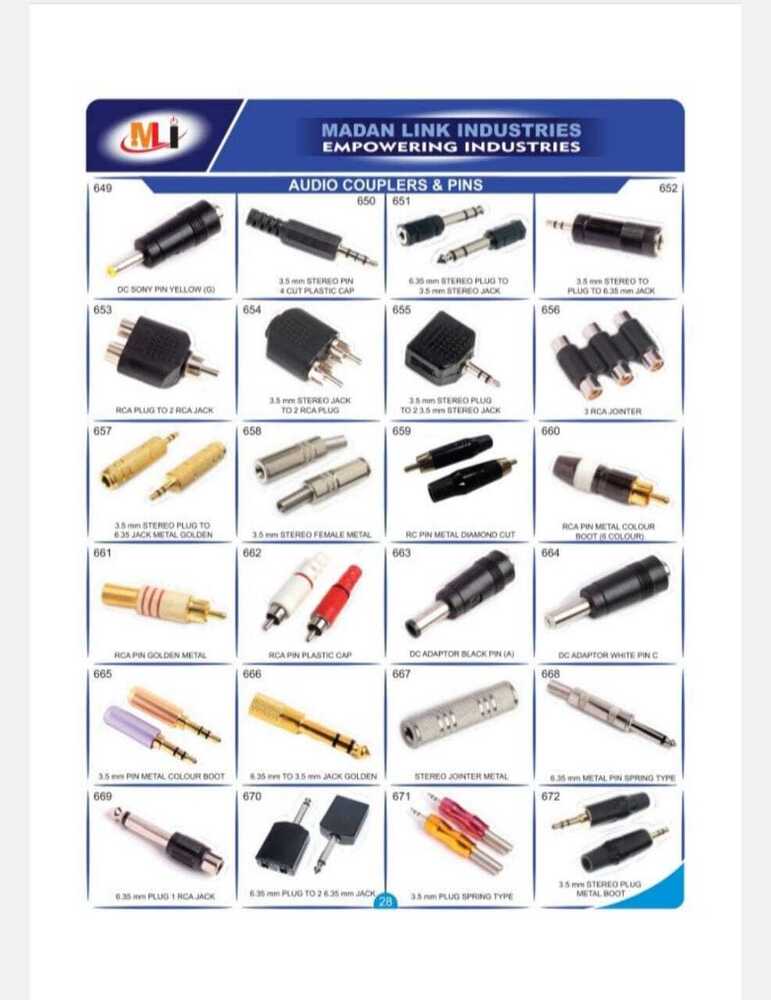 Plastic Rca Pin - Metal & Plastic Construction, Red & Black Design | Industrial Application, No Handles