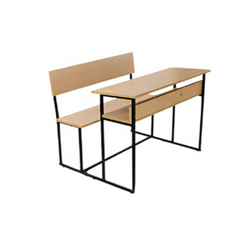 MS And Wooden School Bench