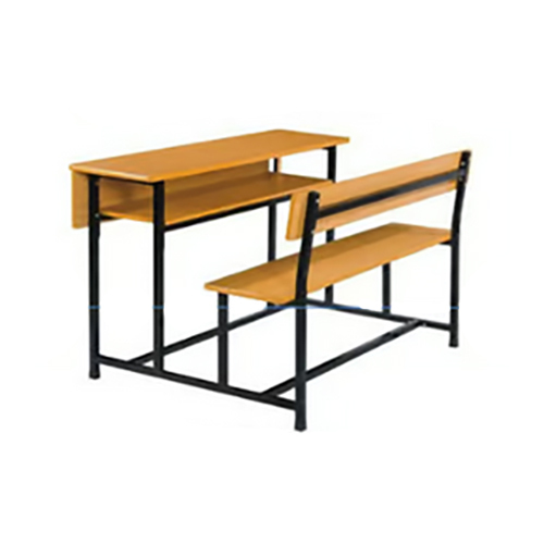 School Wooden Bench With Backrest