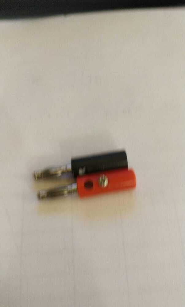 Banana Plug - Brass Material, 4mm Size, Red & Black Color | Ideal For Electric Appliances And Electronic Products