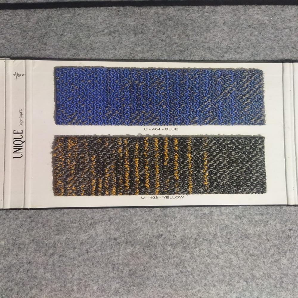 Blue Carpet Tile - Color: Mixed