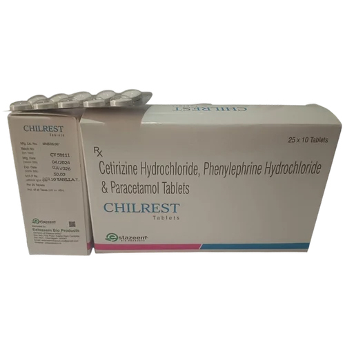 Cetirizine Phenylephrine Hydrochloride Paracetamol Tablets