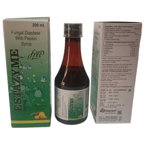 200ml Estazyme Fungal Diastase Pepsin Syrup