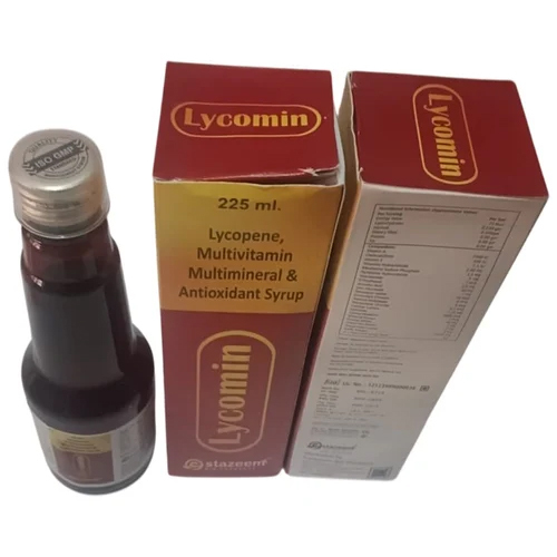 225ml Lycopene Multivitamin Multimineral Antioxidant Syrup - Drug Type: General Medicines