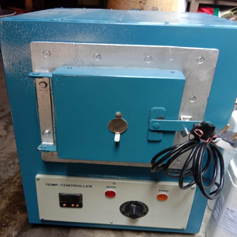 Muffle Furnace - Stainless Steel, 9 Inch Height, 4 Inch Length, White & Blue | Digital Pid Controller, Kanthal Heating Elements, 900â°c Temperature Range, Lcd Display