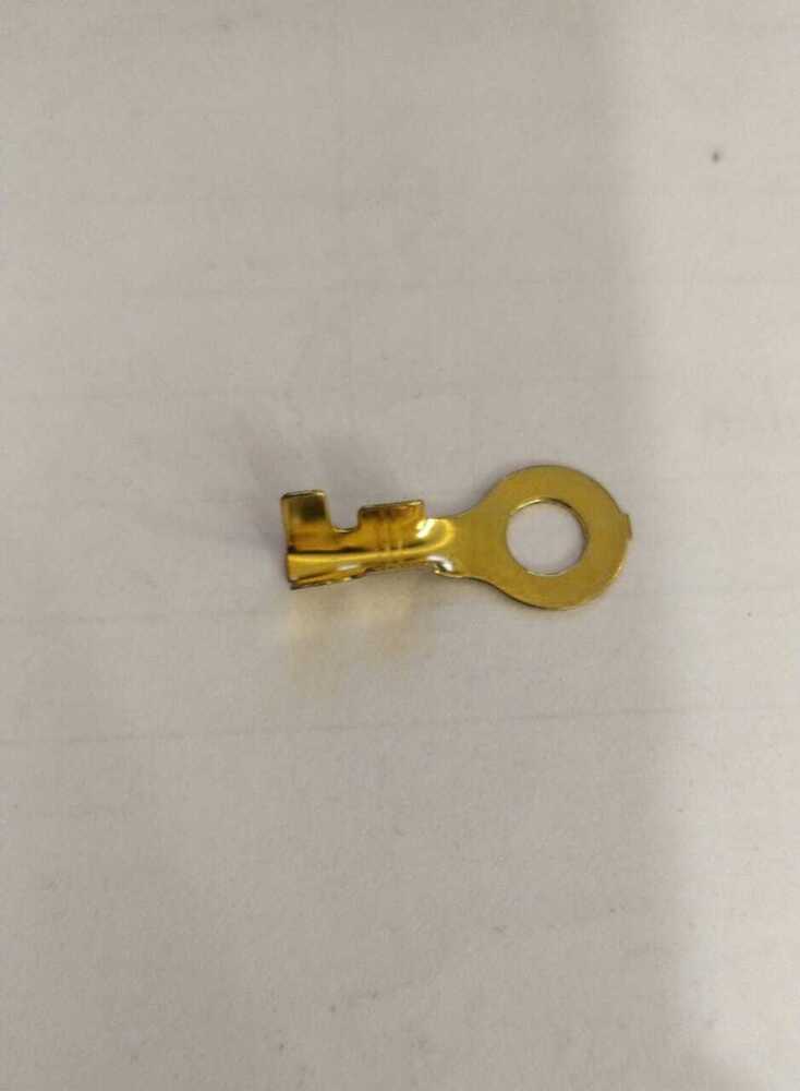 L-104 Thimble - Brass, Designed For Various Battery Sizes, Golden Finish - Reliable Spring Mechanism For Easy Battery Insertion And Removal
