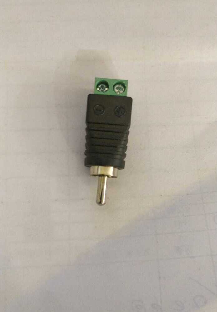 RCA PIN WITH GREEN TERMINL