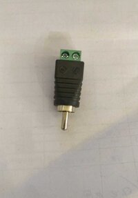 RCA PIN WITH GREEN TERMINL