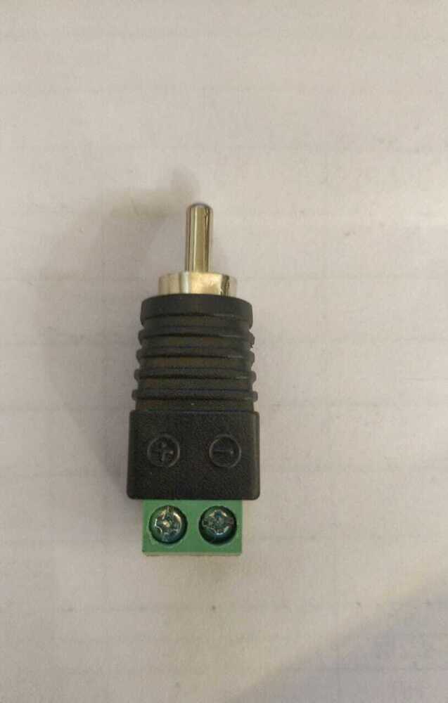 RCA PIN WITH GREEN TERMINL
