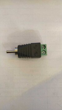 RCA PIN WITH GREEN TERMINL