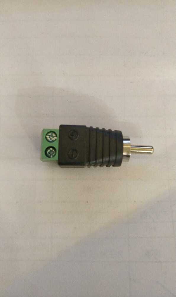 RCA PIN WITH GREEN TERMINL