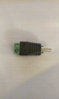 RCA PIN WITH GREEN TERMINL
