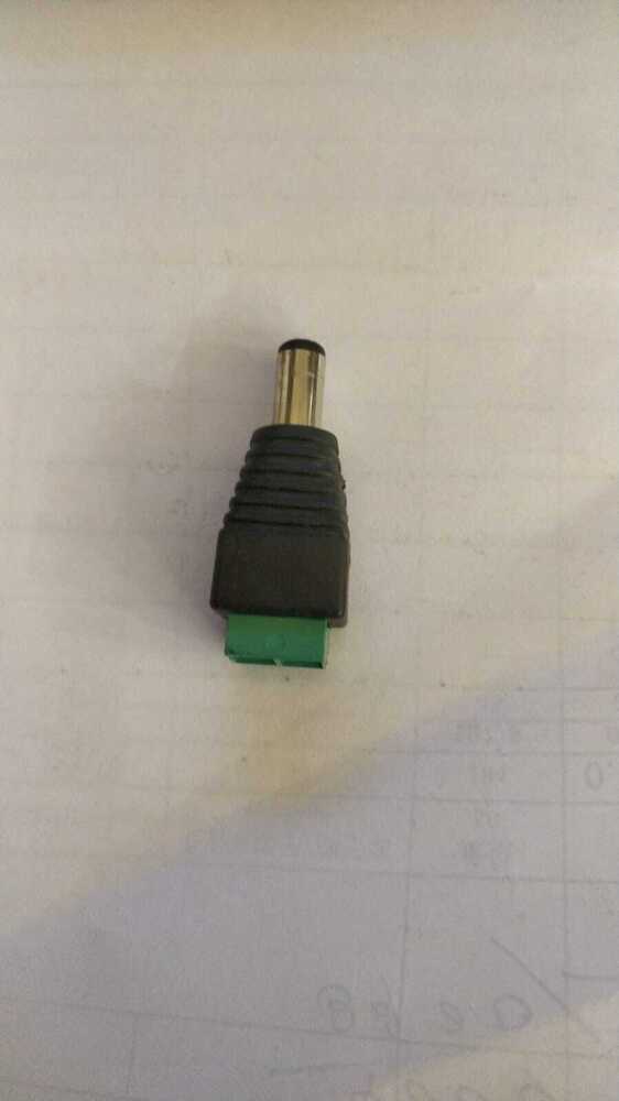 Dc Pin Male With Green Terminal - Plastic, Minimum Order Quantity: 100 Pieces | Data Transfer, Charging, Peripheral Connectivity, Audio/video Transmission, Power Delivery