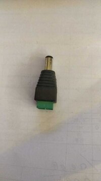 DC PIN MALE WITH GREEN TERMINAL