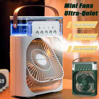 Multifunction Mini Air Cooler - Color: White