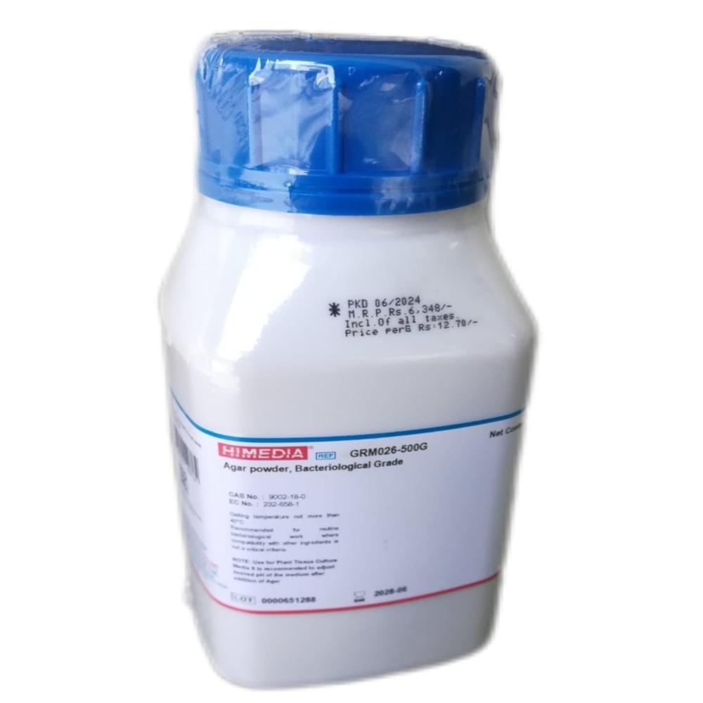 Agar Powder Bacteriological Grade - Cas No: 9002-16-0