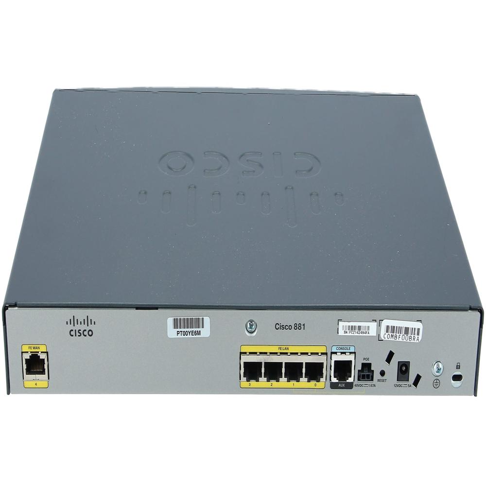 Cisco 881-k9 Integrated Services Vpn Security Router For Small Office & Branch Networks - Power Consumption: 60 Watt (W)
