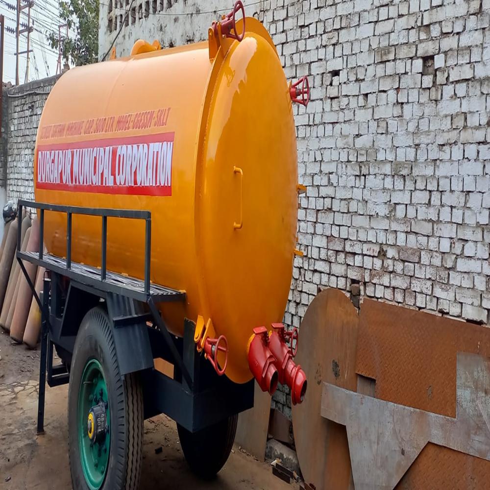 5000Ltr Capacity Sewer Suction Machine mounted on Trailer Chassis.