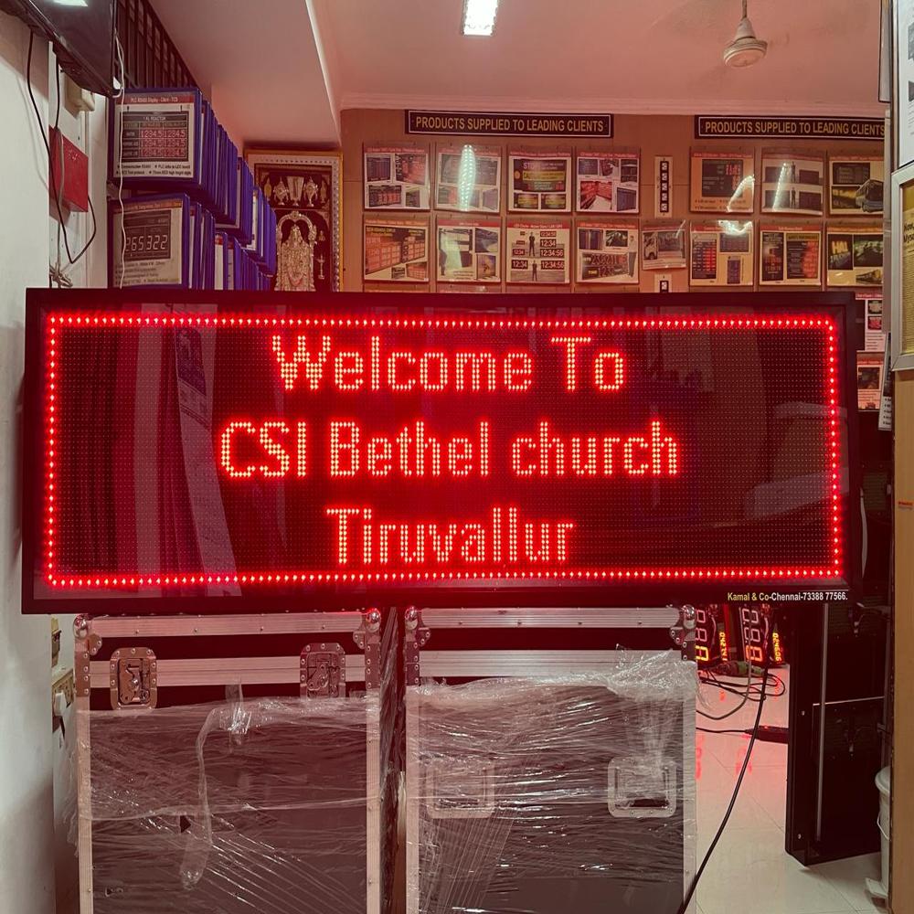 LED Church Information Display board