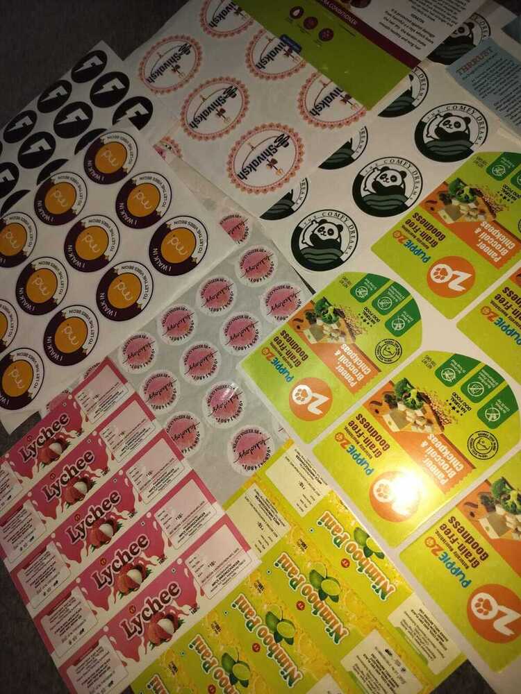 printed  stickers label