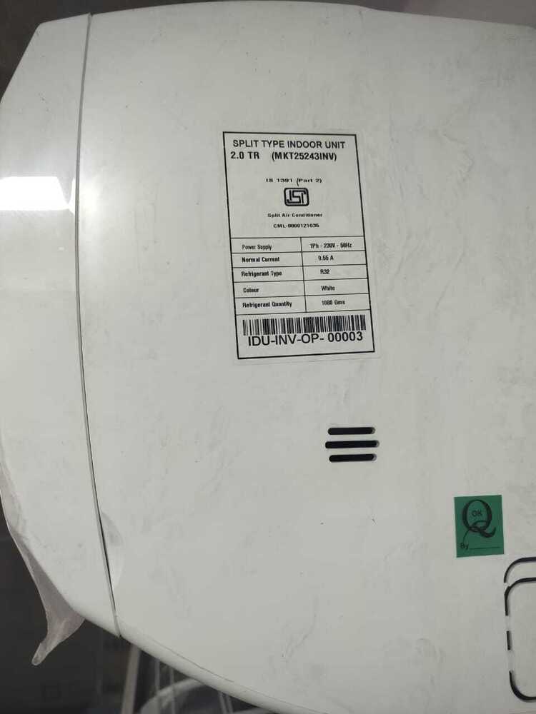 2 Ton Split Air Conditioner - Color: White