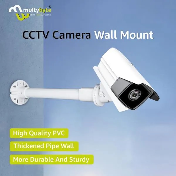Multybyte Cctv Camera Stand - Durable Aluminum, 18 Inch , Weather-resistant, Universal Compatibility, Flexible Positioning, Easy Installation