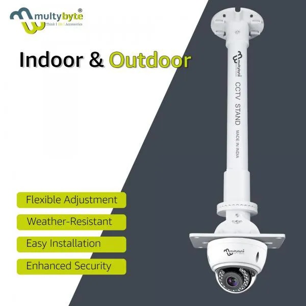 Multybyte Cctv Camera Stand - High-quality Materials, 24 Inch | Weather-resistant, Flexible Positioning, Universal Compatibility, Easy Installation