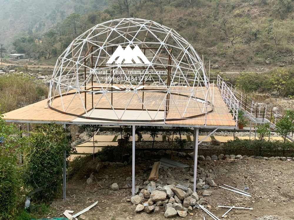 luxury glamping tent