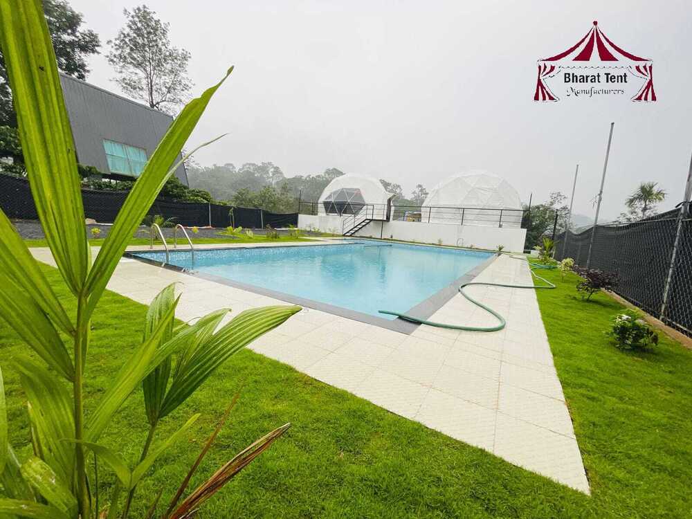 luxury glamping tent