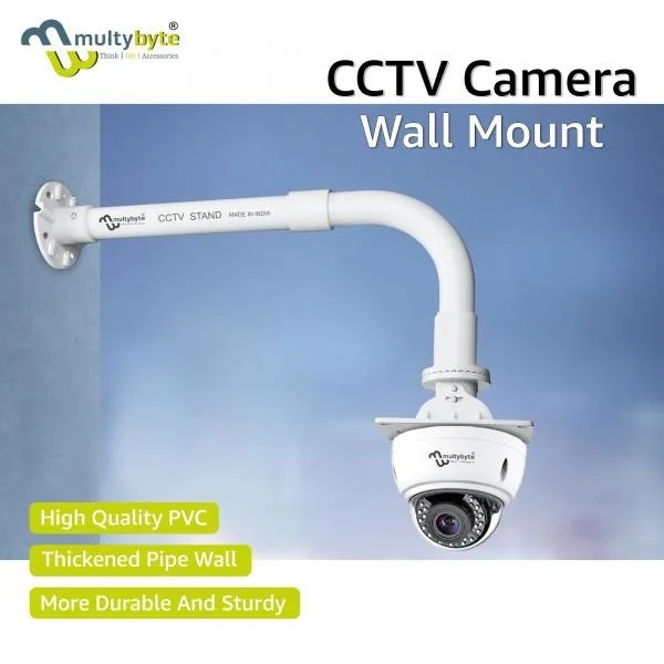 Multybyte CCTV Camera Stand | Indoor & Outdoor Wall & Ceiling Mount | Heavy Duty CCTV Housing - L Type 27 Inch