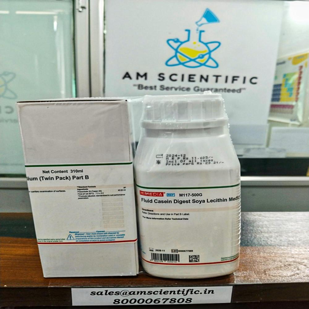 Fluid Casein Digest Soya Lecithin Medium (Twin Pack) , Packaging Details: Plastic Bottle - Physical Form: Powder