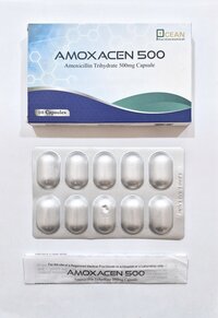 Amoxicillin Trihydrate Capsules - 500mg, Antibiotic Medicine For Bacterial Infection, Pack Of 10 Capsules, Suitable For Adults