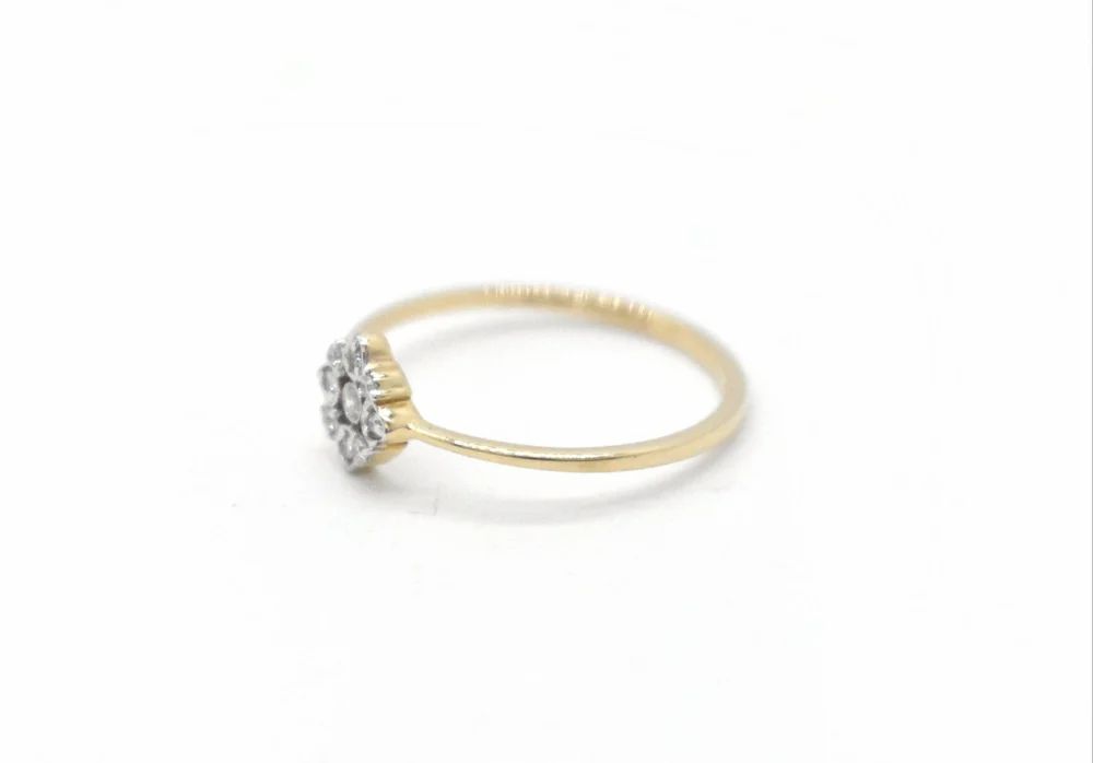 925 Sterling Silver Moissanite Statement Ring, Dainty Promise Ring