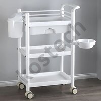 Beauty Trolley - Durable Steel Frame | Spacious Shelves For Organized Tool And Supply Storage, Smooth Mobility For Efficient Workflow