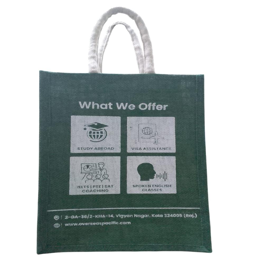 Jute Handbag - Color: Green