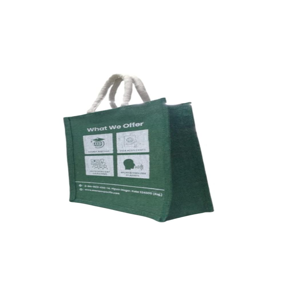 Jute Handbag - Color: Green