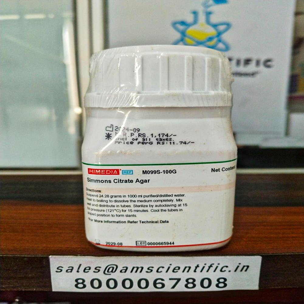 Simmons Citrate Agar - Ph Level: 6.8 Ph